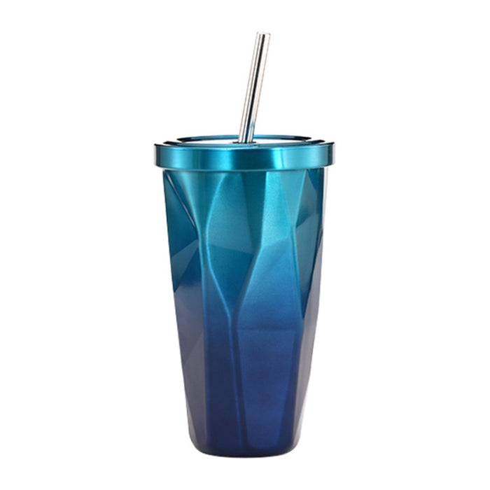 500ml Irregular Double Layer 304 Stainless Steel Sippy Cup