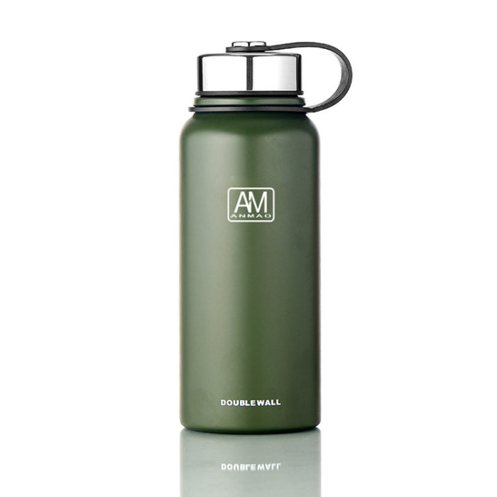 800ml Outdoor Vacuum Stainless Steel Heat Insulation Cup Portable Large Capacity Sports Bottle