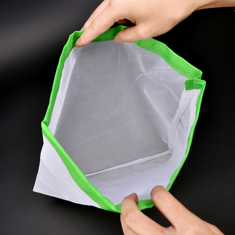 10 PCS Double-Stitched Strength Reusable Fruit Sandwich Pouch Mesh Storage Bags, Size: 30cm x 20cm, Random Color Delivery