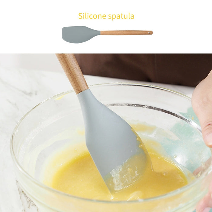 Kitchen Silicone Cream Cake Spatula Mixing Scraper Brush Butter Mixer Brushes Baking Tool