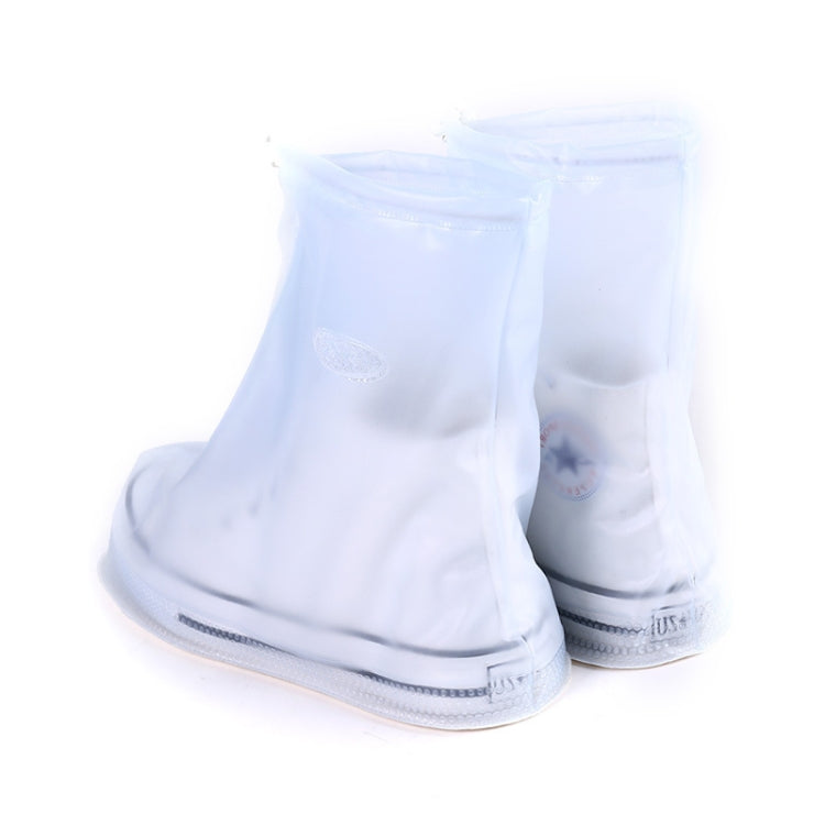 Fashion PVC Non-slip Waterproof Thick-soled Shoe Cover Size: S, Size: S