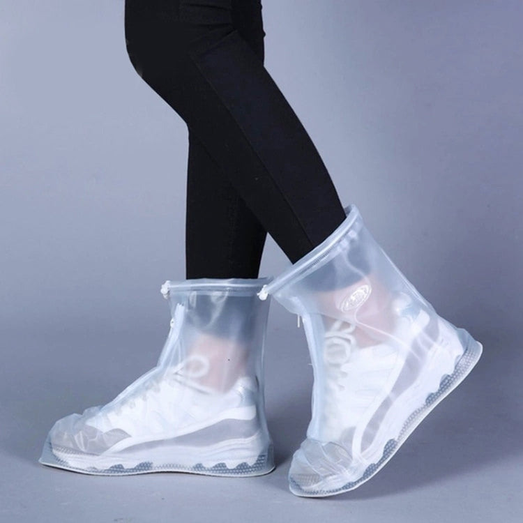 Fashion PVC Non-slip Waterproof Thick-soled Shoe Cover Size: S, Size: S