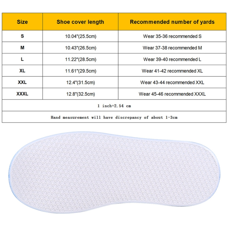 Fashion PVC Non-slip Waterproof Thick-soled Shoe Cover Size: S, Size: S