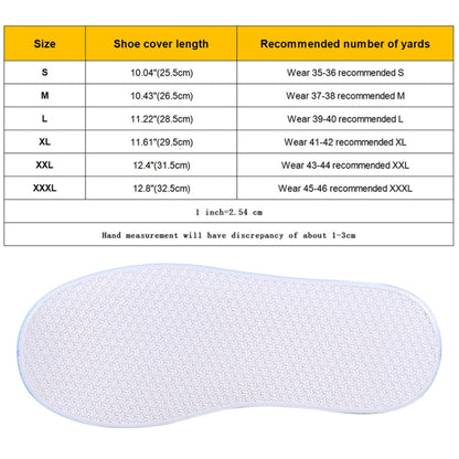 Fashion PVC Non-slip Waterproof Thick-soled Shoe Cover Size: S, Size: S