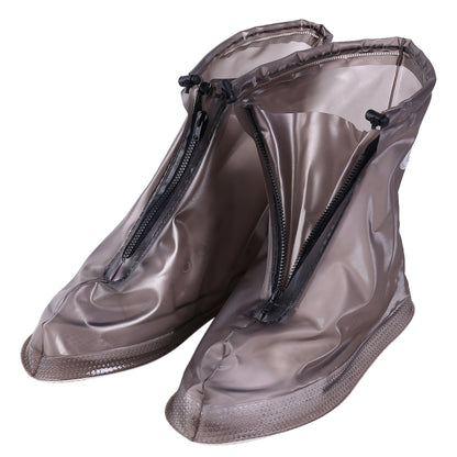 Fashion PVC Non-slip Waterproof Thick-soled Shoe Cover Size: L, Size: L