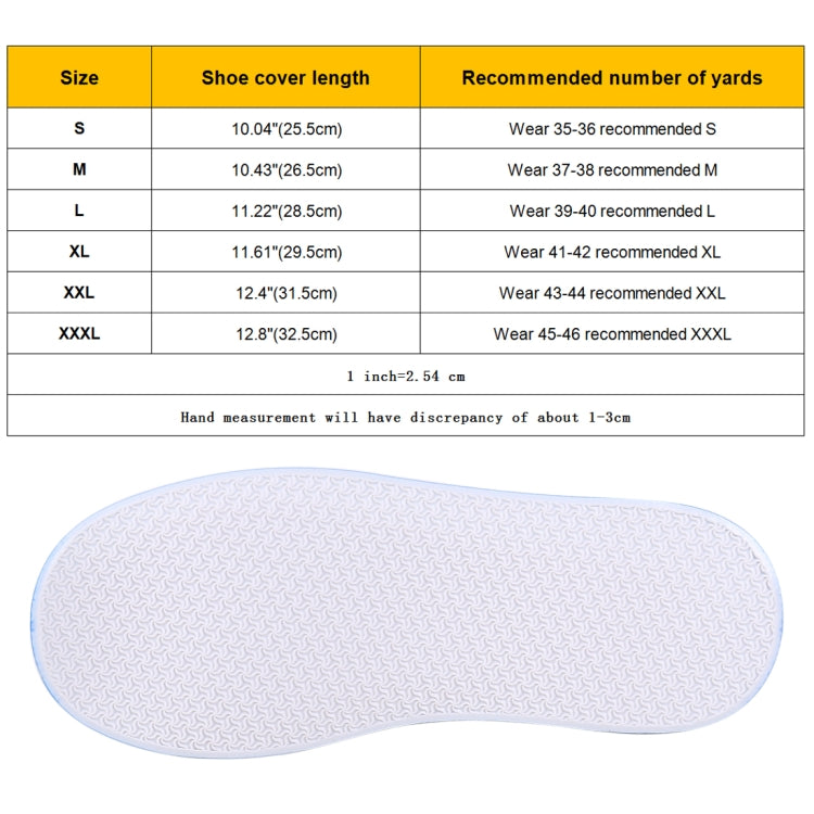 Fashion PVC Non-slip Waterproof Thick-soled Shoe Cover Size: XL, Size: XL