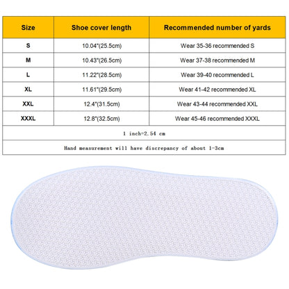 Fashion PVC Non-slip Waterproof Thick-soled Shoe Cover Size: XL, Size: XL