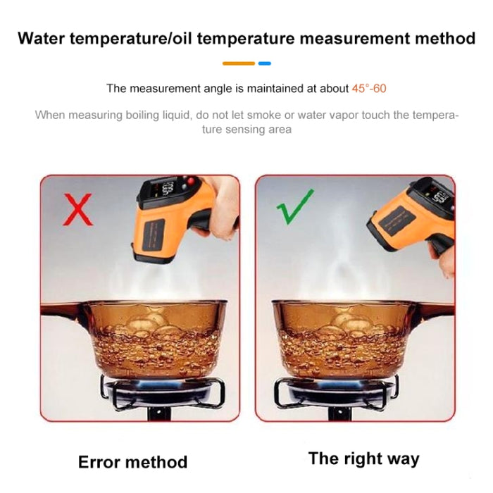 Infrared Thermometer, Temperature Range: -50 - 900 Degrees Celsius