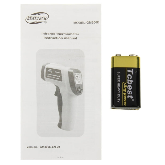 BENETECH GM300E Digital Laser Point Infrared Thermometer, Temperature Range: -50-420 Celsius Degree