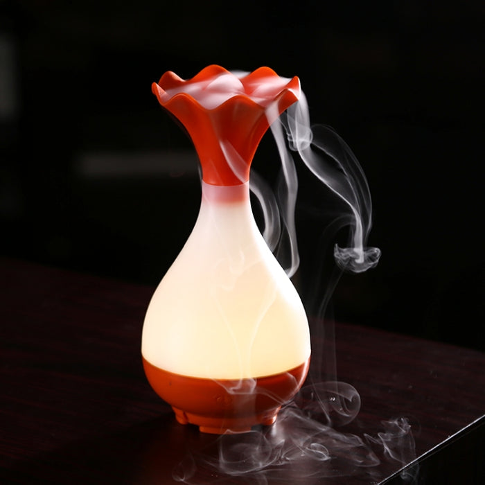 5V 4W USB Vase Aroma Diffuser Air Purifier Humidifier with LED Light for Office / Home Room