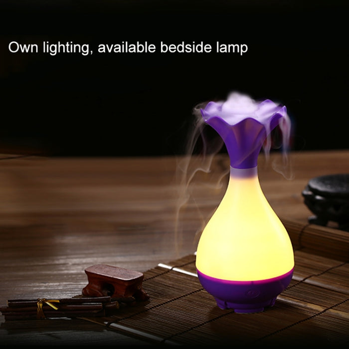 5V 4W USB Vase Aroma Diffuser Air Purifier Humidifier with LED Light for Office / Home Room