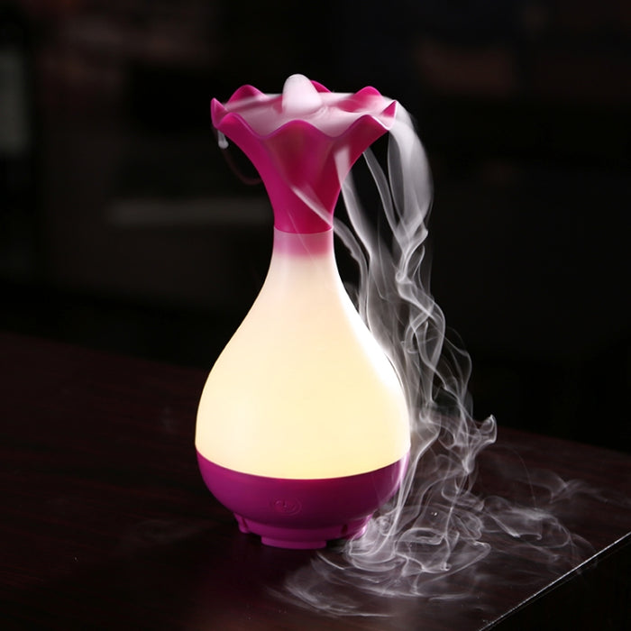 5V 4W USB Vase Aroma Diffuser Air Purifier Humidifier with LED Light for Office / Home Room