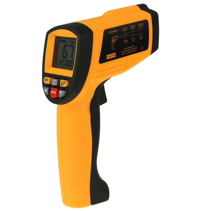 BENETECH GM1651 USB Digital Display Temperature Gun Handheld Infrared IR Thermometer, Measure Range: -30~1650C