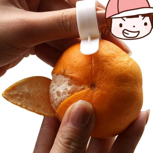 10pcs Ring Type Lemon Orange Tangerine Opener Peeler Peel Slicer Cutter Fruit Skin Remover Knife Helper, Random Color Delivery, 100 PCS  Ring Type