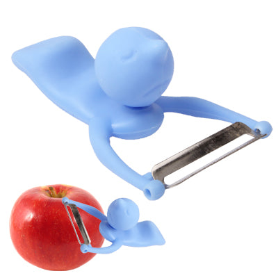 Men Shaped Fruit Vegetable Kitchen Blade Peeler with Durable ABS Handle