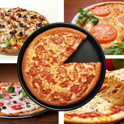 6 inch Round Non-stick Pizza Pan Baking Cooking Oven Tray, Size: 16.5 x 2.2cm