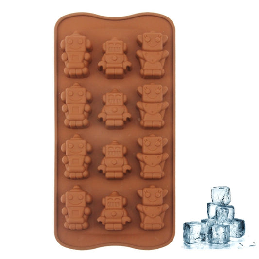 Lovely Robot Shape 12-Grid Ice Cube Tray