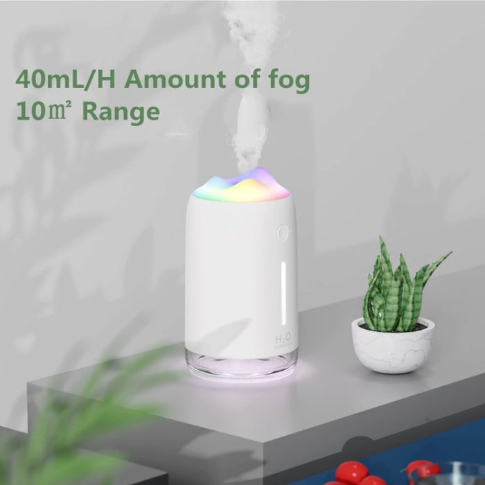 Snow Mountain Simple Mini Home Silent Bedroom Student Dormitory Office Portable USB Wireless Persistent Air Humidifier