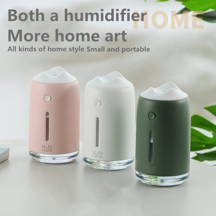 Snow Mountain Simple Mini Home Silent Bedroom Student Dormitory Office Portable USB Wireless Persistent Air Humidifier