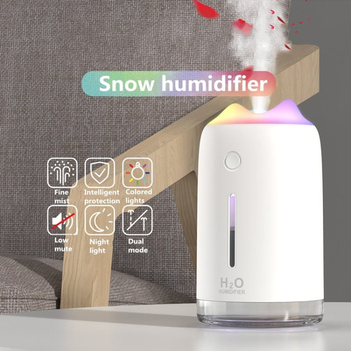 Snow Mountain Simple Mini Home Silent Bedroom Student Dormitory Office Portable USB Wireless Persistent Air Humidifier