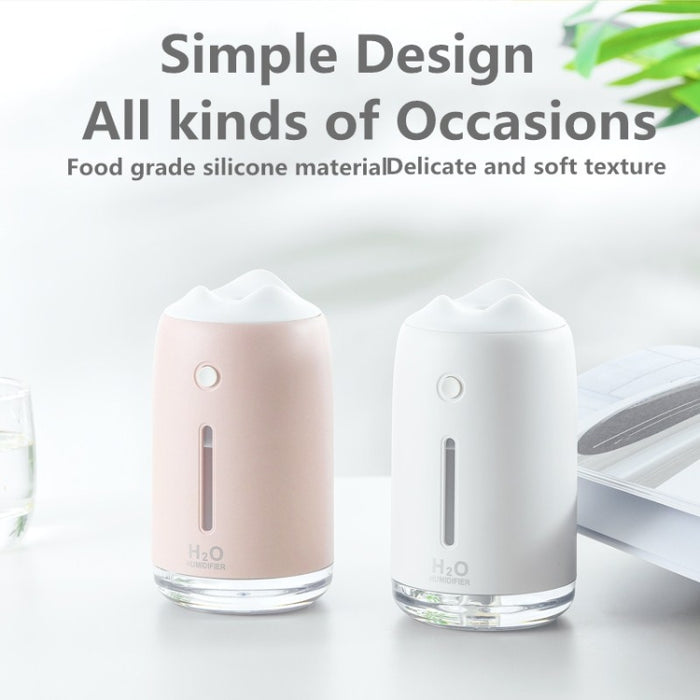 Snow Mountain Simple Mini Home Silent Bedroom Student Dormitory Office Portable USB Wireless Persistent Air Humidifier