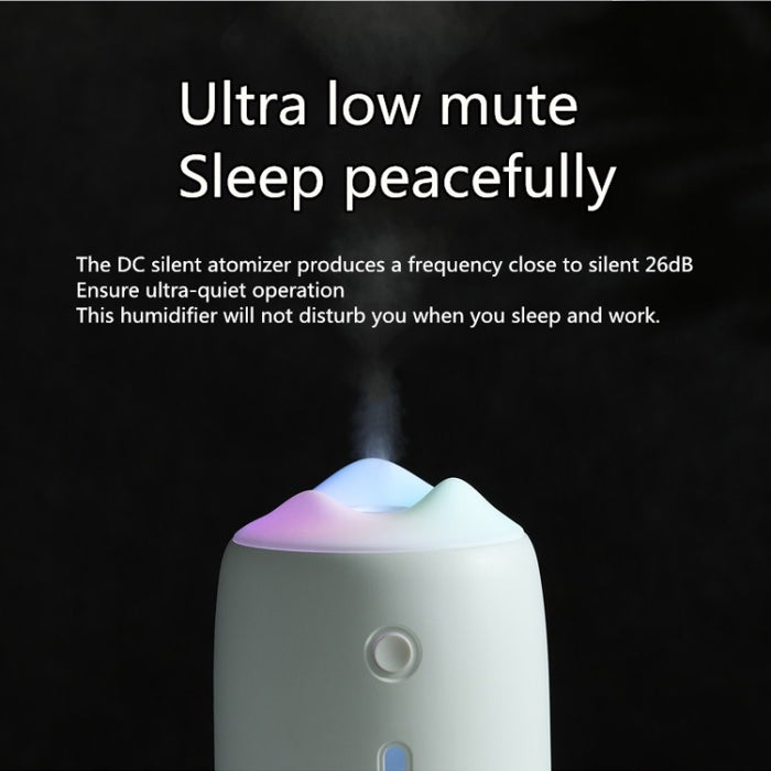 Snow Mountain Simple Mini Home Silent Bedroom Student Dormitory Office Portable USB Wireless Persistent Air Humidifier