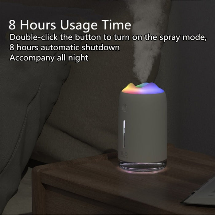 Snow Mountain Simple Mini Home Silent Bedroom Student Dormitory Office Portable USB Wireless Persistent Air Humidifier