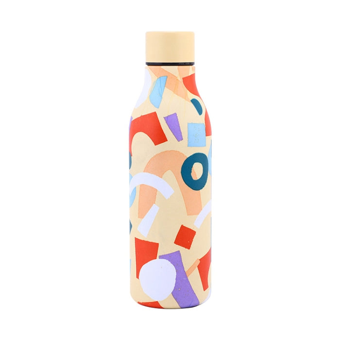 JUNSUNMAY Geometric Patterns Coating 304 Stainless Steel  550ml Water Vacuum Bottle