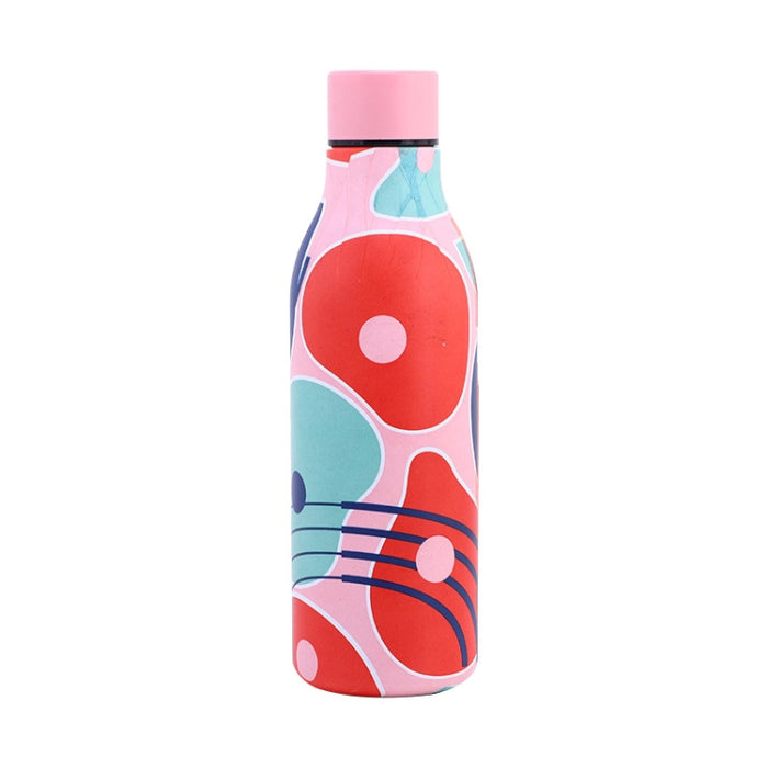 JUNSUNMAY Geometric Patterns Coating 304 Stainless Steel  550ml Water Vacuum Bottle