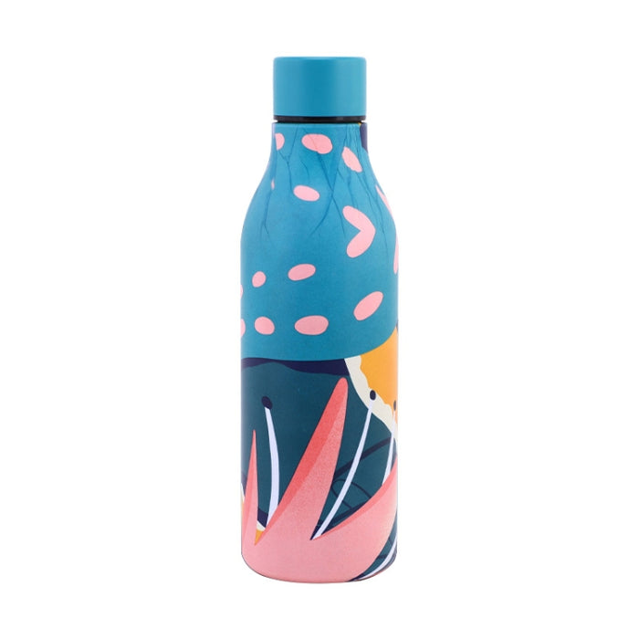 JUNSUNMAY Geometric Patterns Coating 304 Stainless Steel  550ml Water Vacuum Bottle