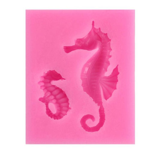 2 PCS Hippocampus DIY Modeling Mold Fondant Silicone Cake Chocolate Mold Baking Tool