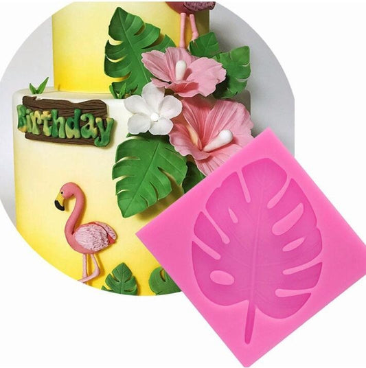 2 PCS DIY Tree Leaf Fondant Mould Chocolate Cake Decorating Mould