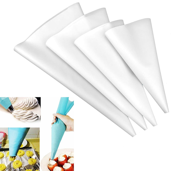 4 PCS Silicone Icing Piping Cream Pastry Bag Nozzle DIY Cake Decorating Tools