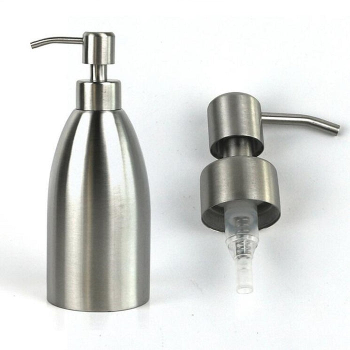 Stainless Steel Pump Head Soap Dispenser Threaded Nozzle