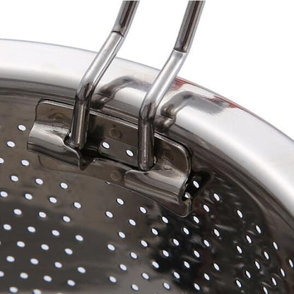 Stainless Steel Steaming Basket Plug-in Silicone Handle Pressure Cooker Steamer Kitchen Cooker Accessories, 3 Quarts, 6 Quarts, 8 Quarts