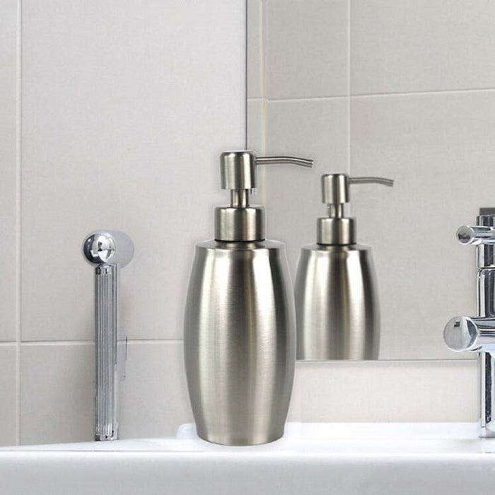 Stainless Steel Soap Dispenser Oval Hand Sanitizer Bottle