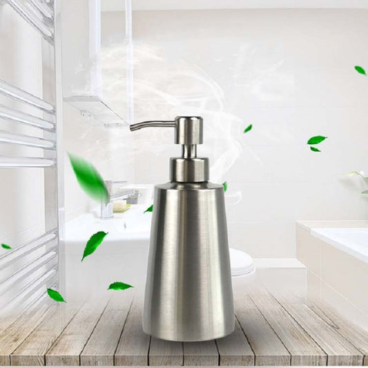 Stainless Steel Dishwashing Liquid Bottle Hand Sanitizer Bottle Manual Soap Dispenser