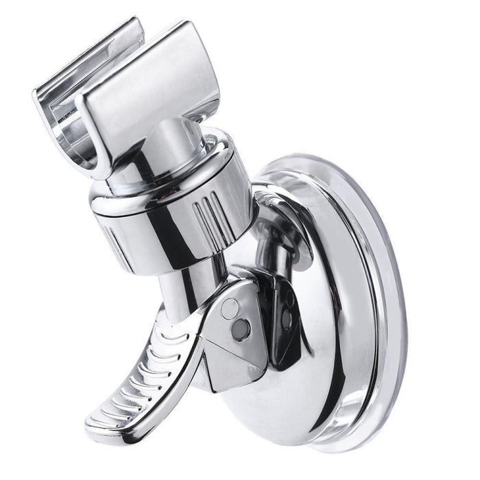 Shower Head Handset Holder Chrome Bathroom Wall Mount Adjustable Suction Bracket