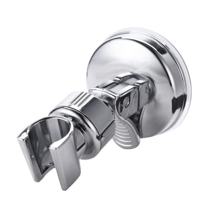 Shower Head Handset Holder Chrome Bathroom Wall Mount Adjustable Suction Bracket