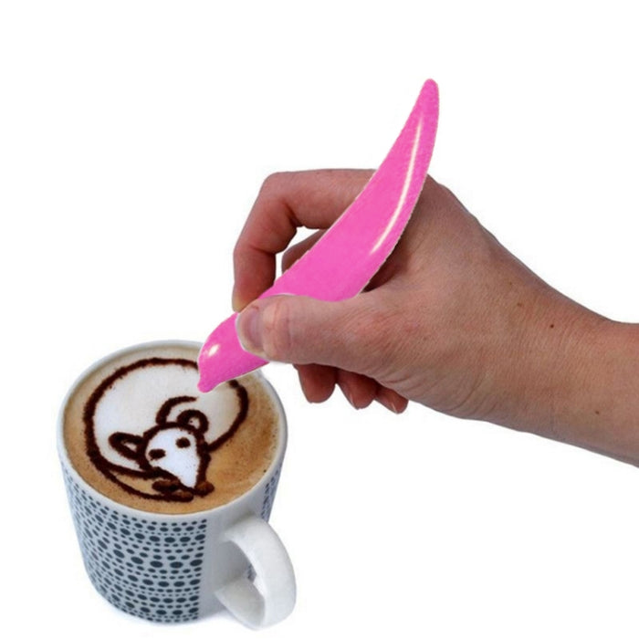 New Electric Latte Art Pen For Coffee Cake Pen For Spice Cake Decorating Pen Coffee Carving Pen Baking Pastry Tools