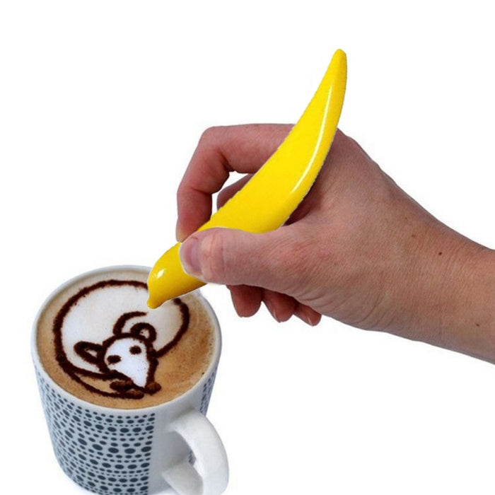 New Electric Latte Art Pen For Coffee Cake Pen For Spice Cake Decorating Pen Coffee Carving Pen Baking Pastry Tools