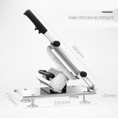 Alloy Stainless Steel Household Manual Thickness Adjustable Meat Vegetables Slicer Meat Slicing Machine, Meat Slicing Machine