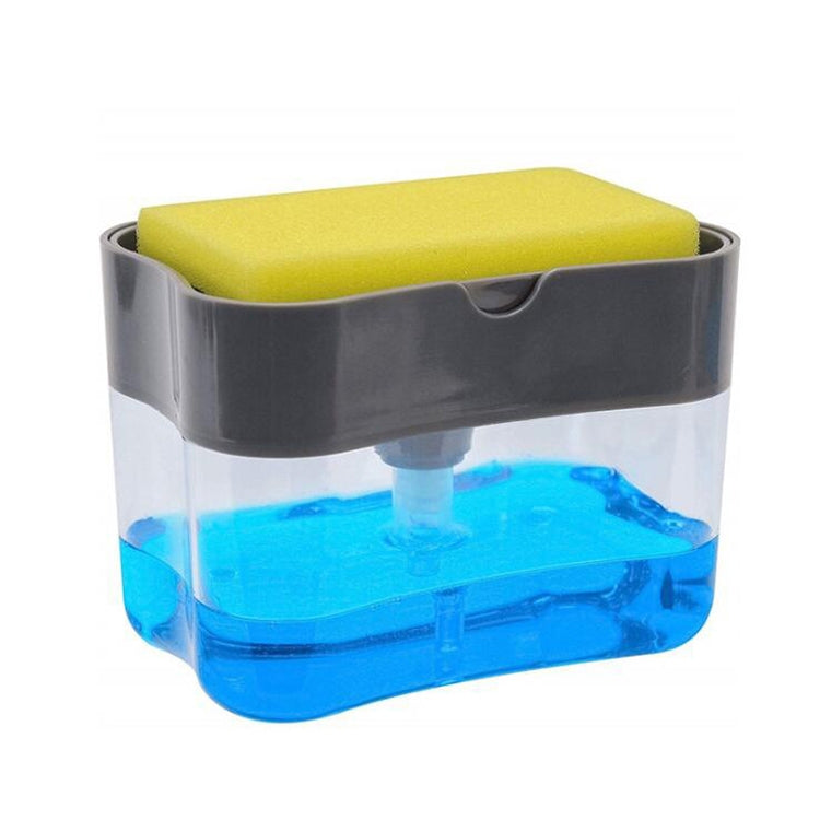 Press Soap Dispenser Kitchen Detergent Wash Presser, Gray