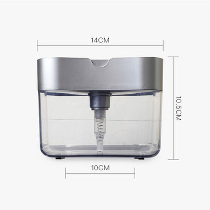 Press Soap Dispenser Kitchen Detergent Wash Presser, Gray