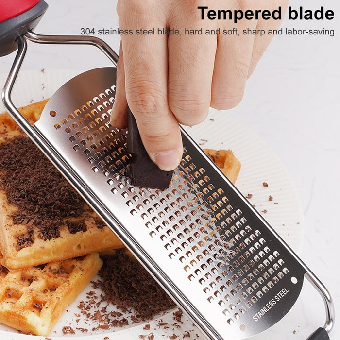 Cheese Grater Stainless Steel Blade Cheese Slicer Lemon Grater Chocolate Scraping Planer with Protective Cover