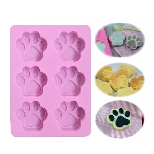 3 PCS Paw Soap Ice Cream Chocolate Cake Silicone Mold