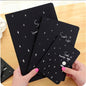 Sketchbook Diary Drawing Painting Graffiti Soft Cover Black Paper Sketch Book Notebook Office School Supplies Gift, L 16K