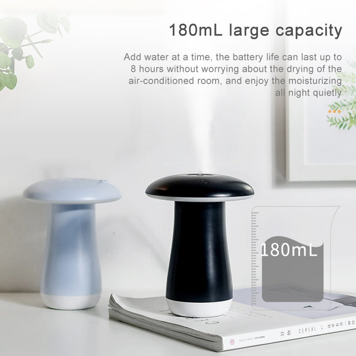 Mushroom Aromatherapy Night Light Bedroom Bedside Sleep Air Humidifier Sleep Aid Lamp Automatic Alcohol Sprayer