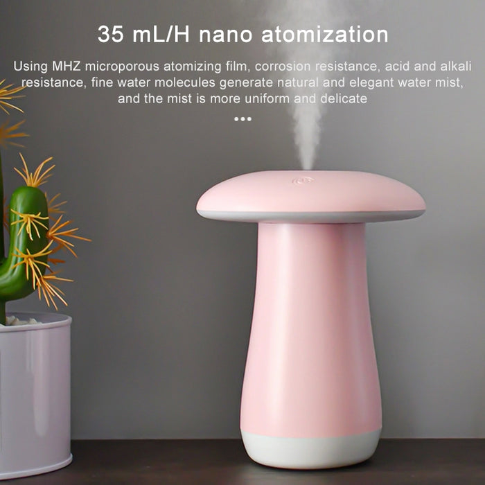 Mushroom Aromatherapy Night Light Bedroom Bedside Sleep Air Humidifier Sleep Aid Lamp Automatic Alcohol Sprayer