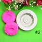 2 PCS DIY Tires Shape Sugar Craft Cake Silicone Mold Fondant Baking Decorating Tools Random Color Delivery, Size 1, Size 2, Size 4